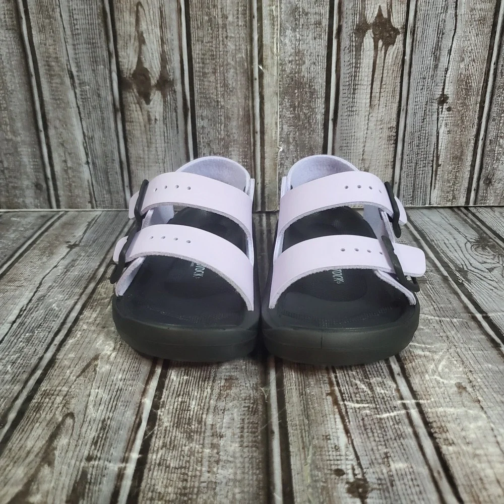 Birkenstock Youth Mogami Purple Fog Black Narrow Fit 1023581 Size 2Y EU 33